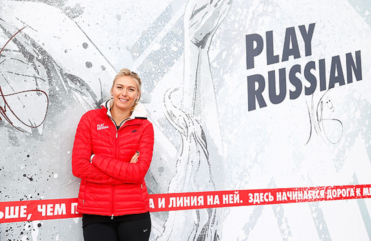 Maria Sharapova visited her hometown when back in Sochi for the Olympics. (Joe Scarnici/Getty Images for Nike)