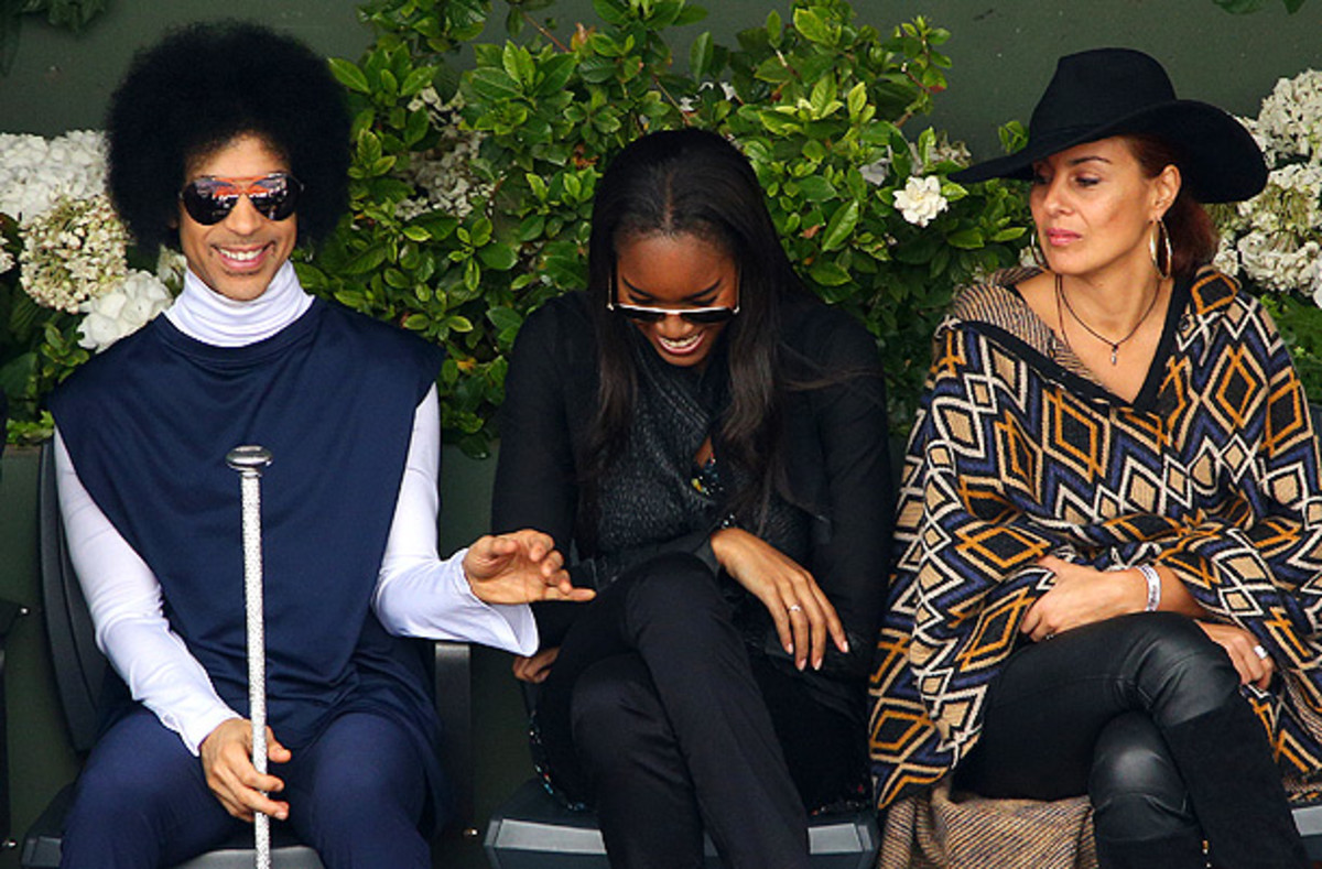 Prince came to watch Rafael Nadal's match. (Clive Brunskill/Getty Images)