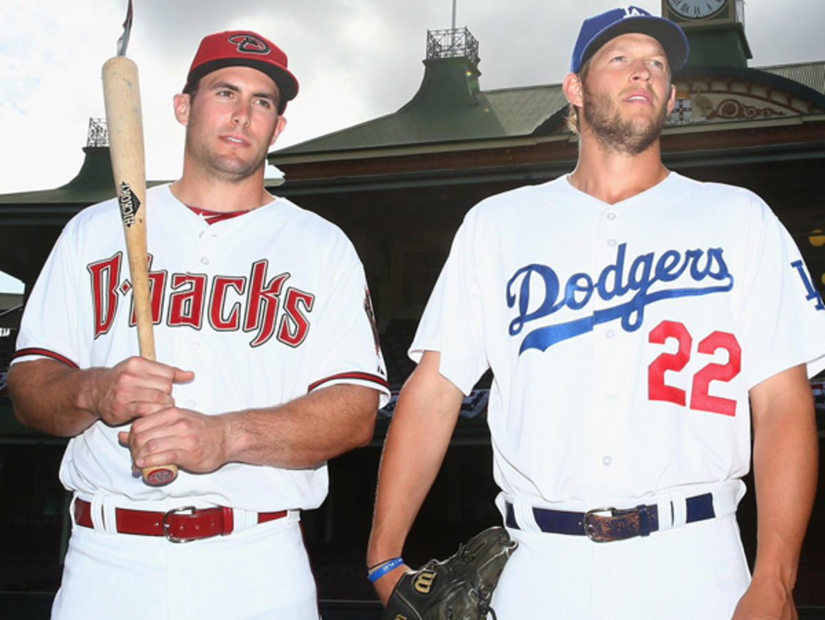 Paul Goldschmidt and Clayton Kershaw lead Arizona and Los Angeles in Australia. (Cameron Spencer/Getty Images)