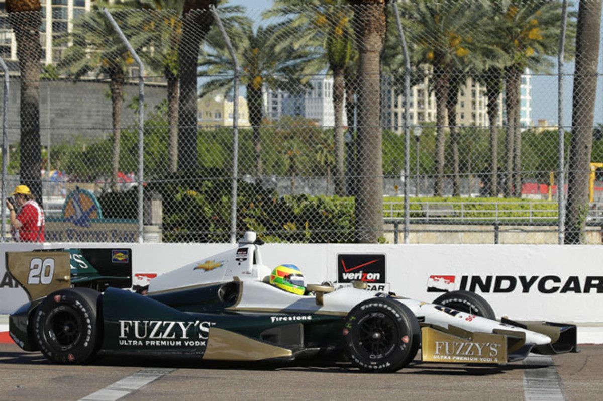 Mike Conway was the surprise winner of a surprisingly physical race at Long Beach.