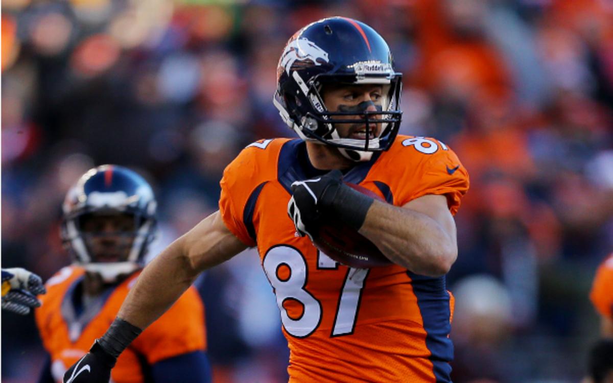 Pending free agent Eric Decker caught 87 passes for 1,288 yards last season. (Justin Edmonds/Getty Images)