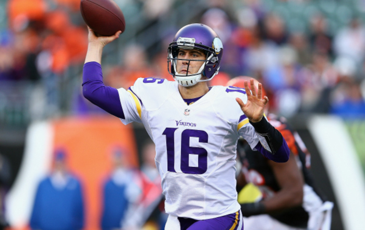 Matt Cassel threw for 11 touchdowns and 9 interception for the Vikings. (Andy Lyons/Getty Images)