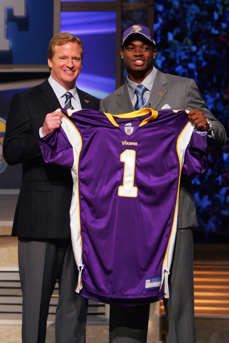 Roger Goodell and Adrian Peterson