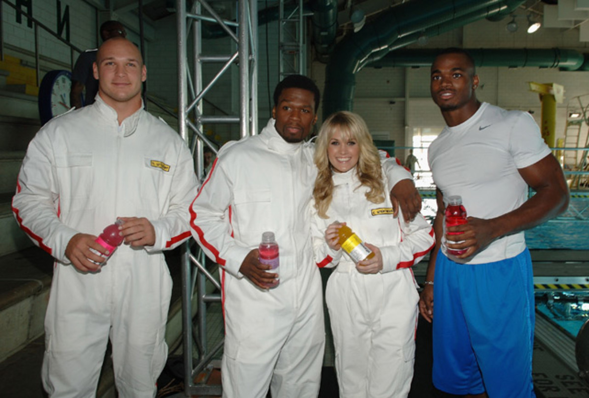 Brian Urlacher, 50 Cent, Carrie Underwood and Adrian Peterson