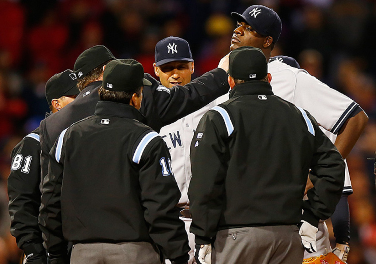 Michael Pineda suffered the ignominy of getting caught with pine tar for the second time in a month.