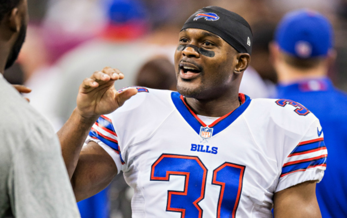 Jarius Byrd had 4 interception and 37 tackles for the Bills in 2013. (Wesley Hitt/Getty Images)