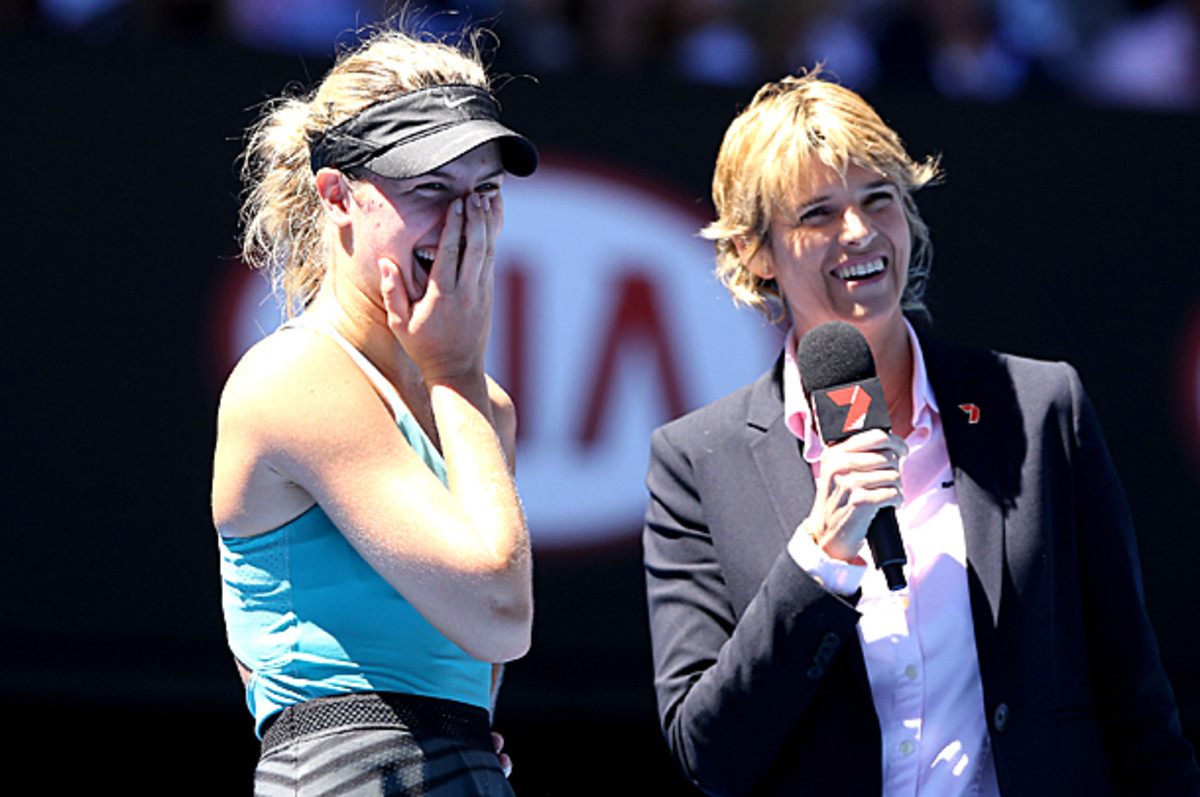 Eugenie Bouchard wasn't aware of Australia's general dislike of Justin Bieber. (Michael Dodge/Getty Images)