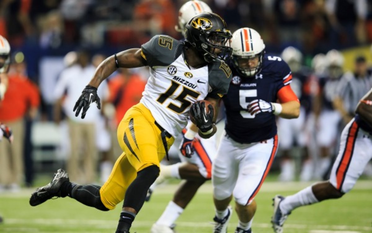 Missouri wide receiver Dorial Green-Beckham had two touchdowns against Auburn in December. (AP Photo/Paul Abell)