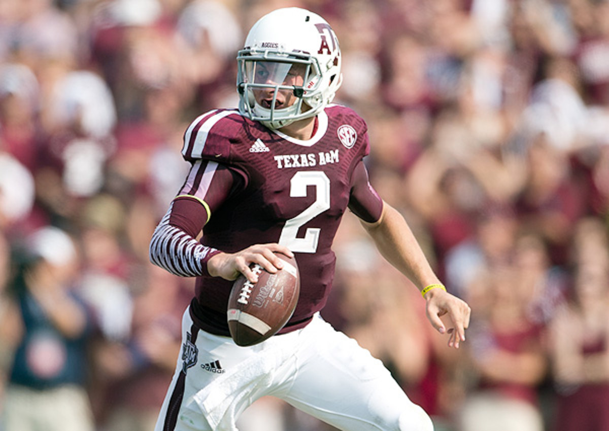 Height could be less of a concern for Johnny Manziel (top) given the success of smaller QBs like Russell Wilson.