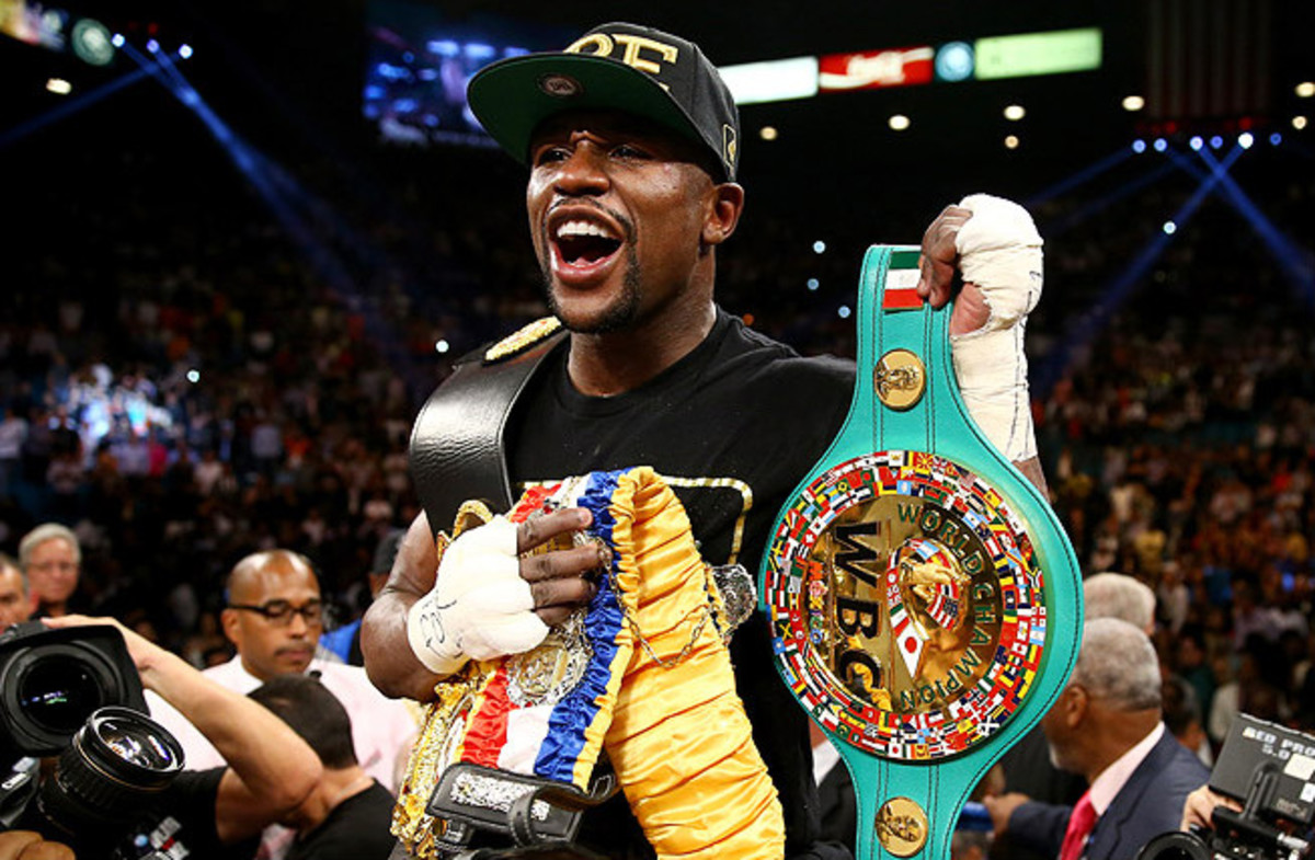 Floyd Mayweather Jr.'s announced the location of his upcoming bout on Twitter. 