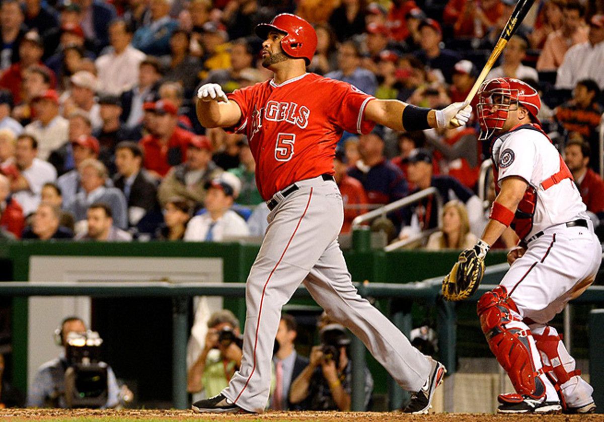 Albert Pujols hit his 499th and 500th career home runs on Tuesday night against the Nationals.