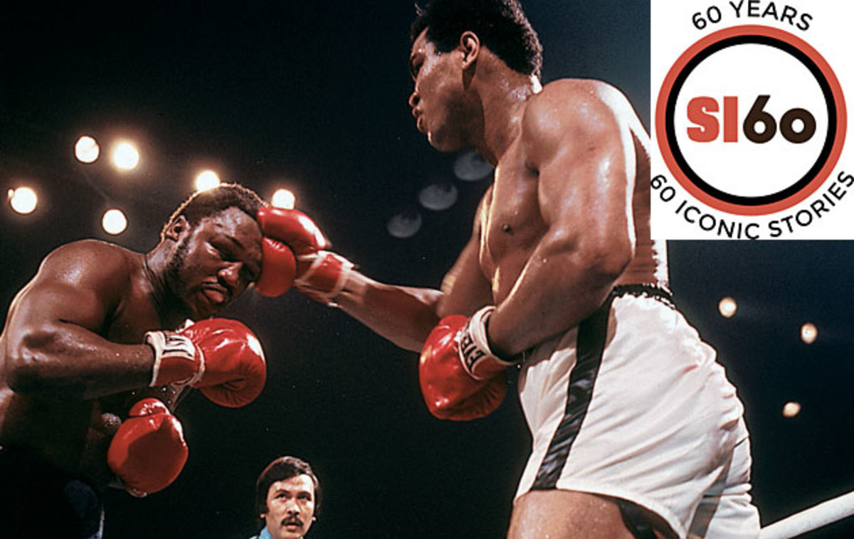 A ceaseless battering by Ali eventually prevented Frazier from answering the bell for the 15th round.
