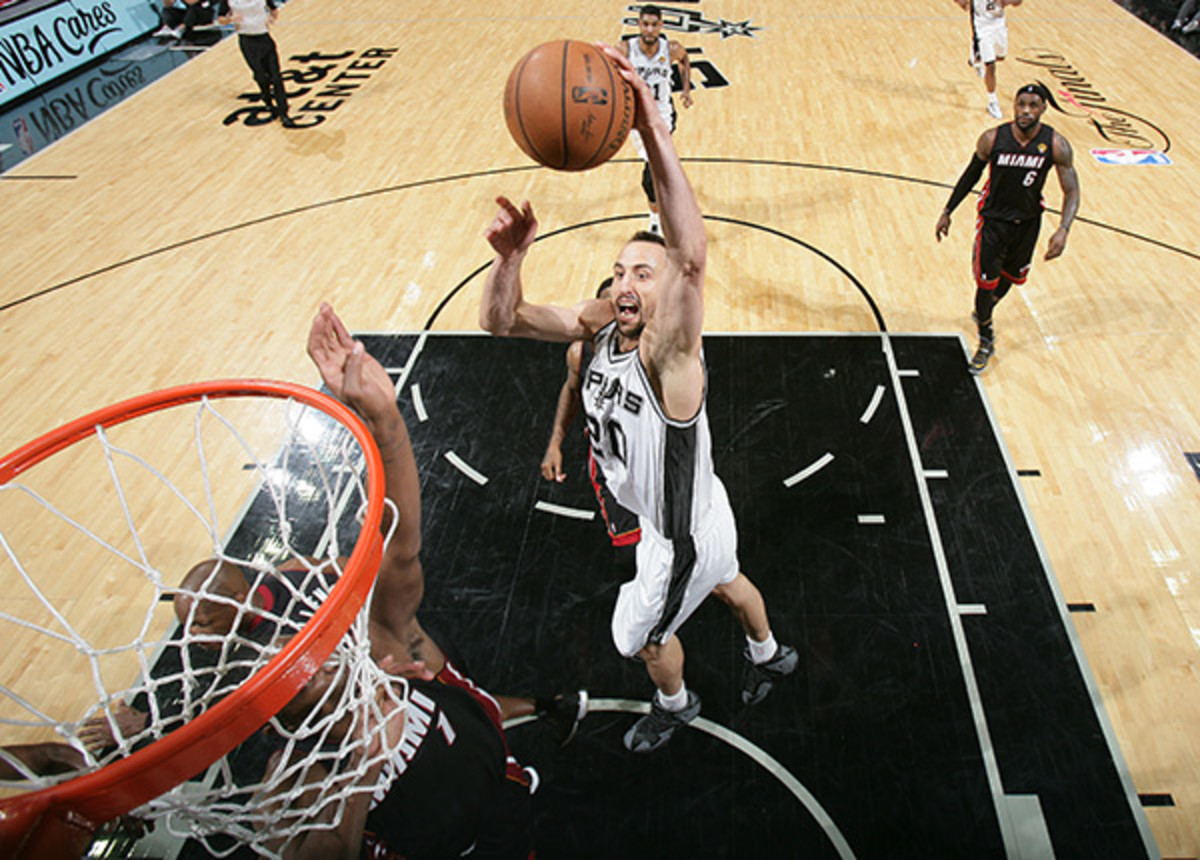 Manu Ginobili Capped A Spurs Rally With A Poster Dunk Over Chris Bosh  (VIDEO)