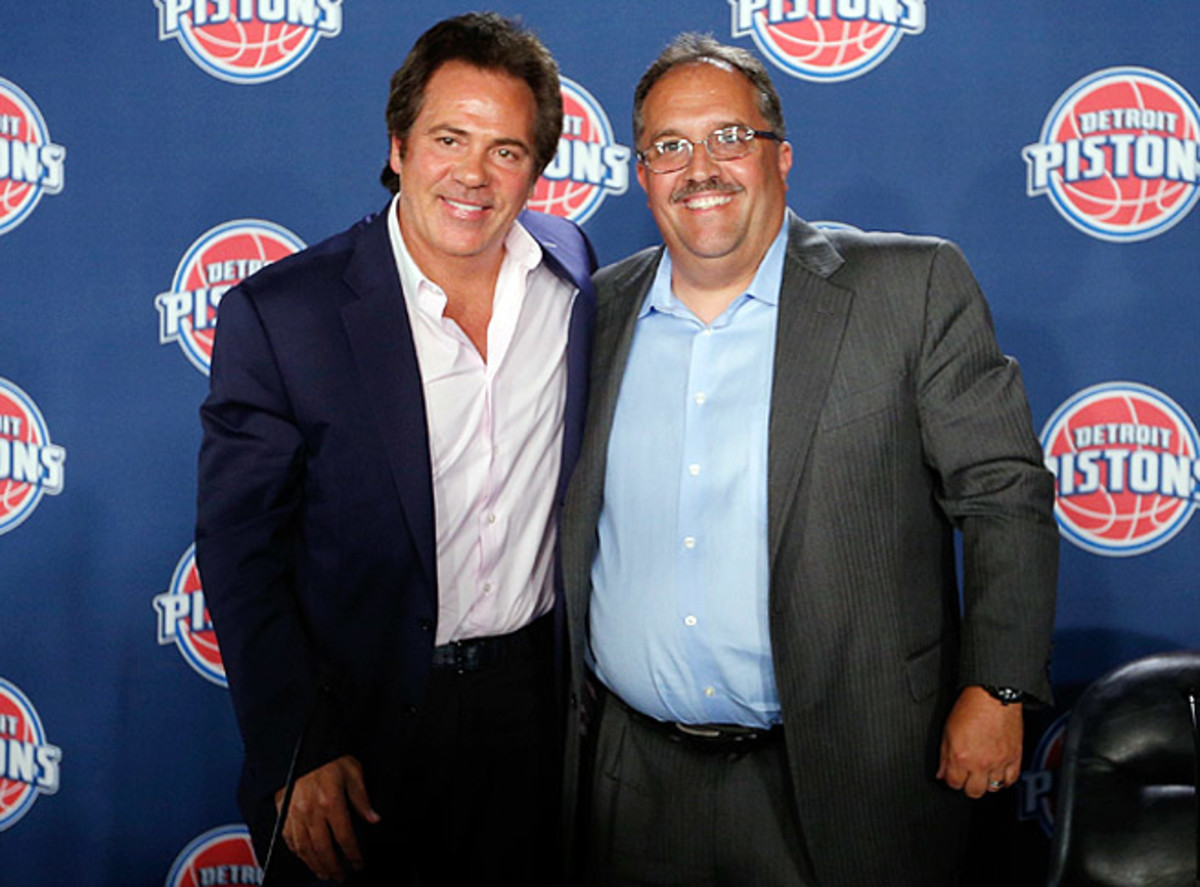 Pistons owner Tom Gores (left) has given Stan Van Gundy a lot of authority to shape a struggling team.