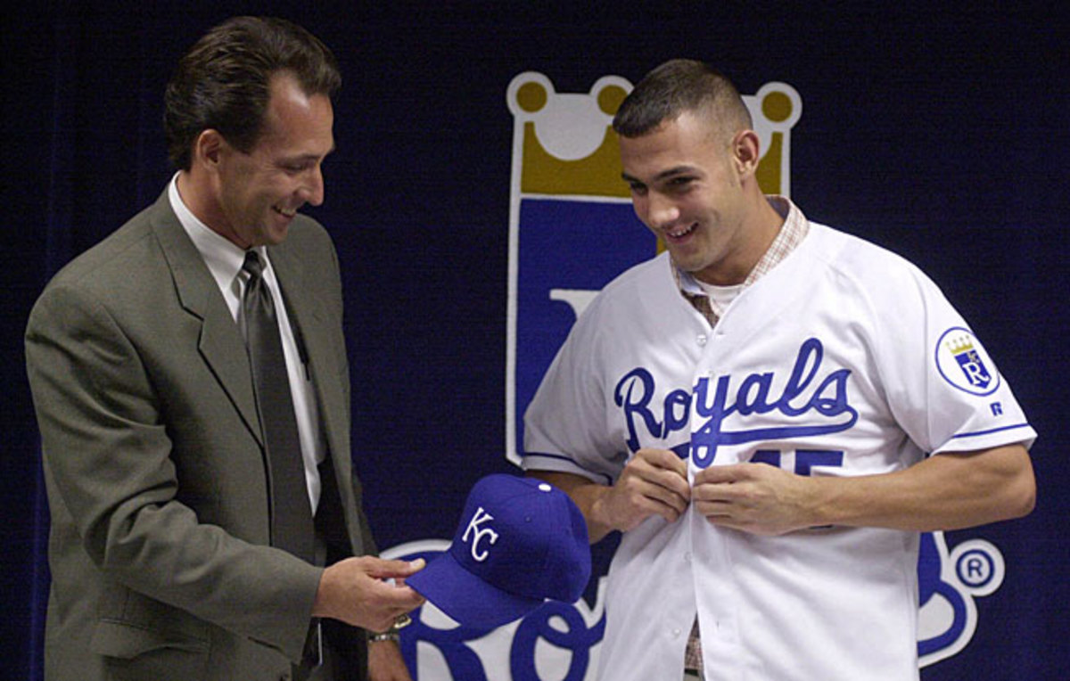 Colt Griffin slid on a Royals jersey after being drafted ninth overall in 2001 but he never wore one in the majors.