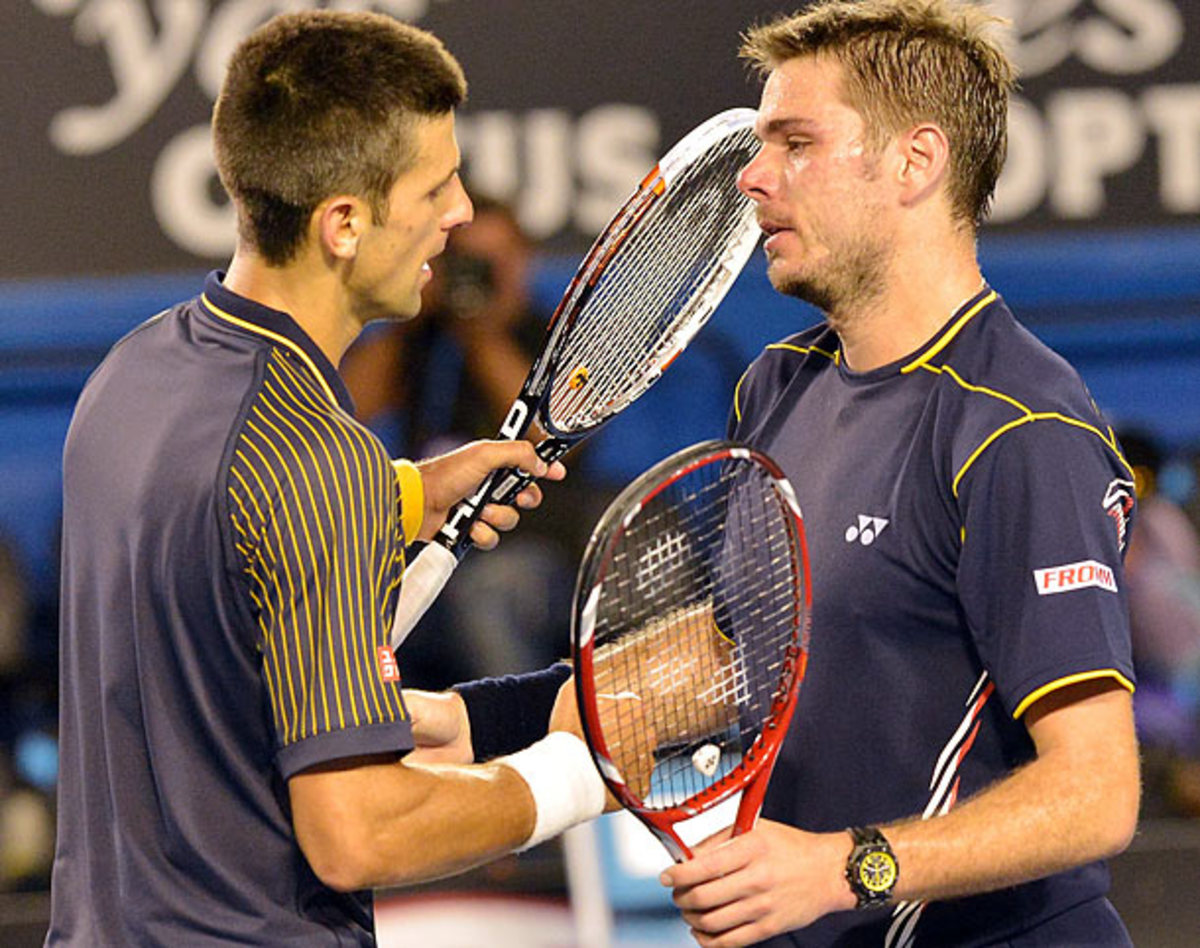Novak Djokovic and Stanislas Wawrinka