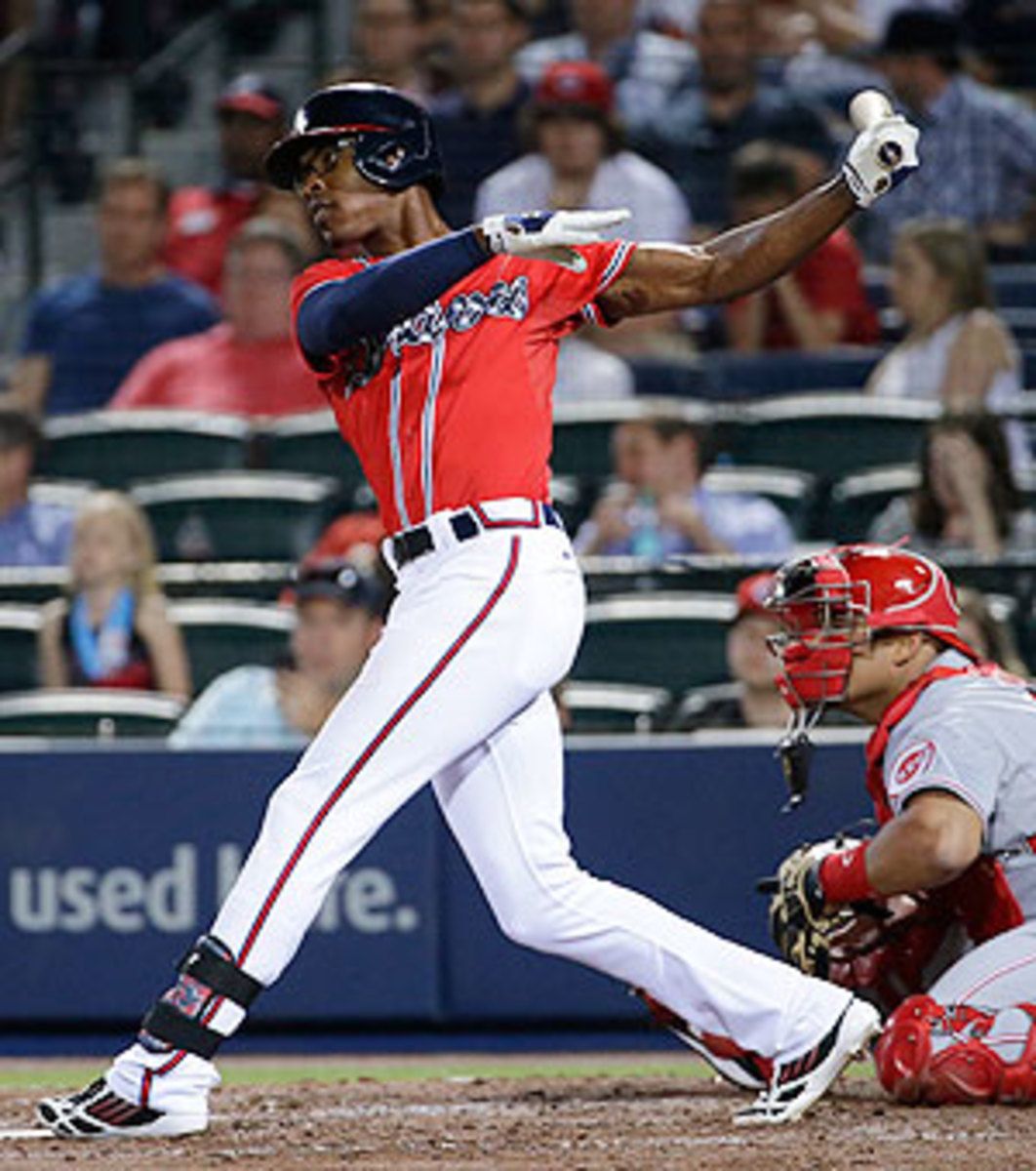 B.J. Upton's batting average is up to .214 after another nightmarish start in Atlanta.