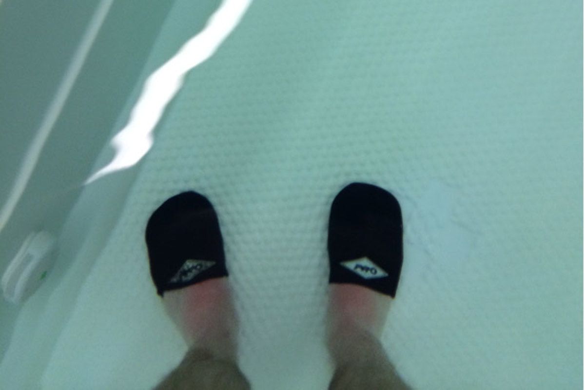In the cold tub. (Zane Beadles)