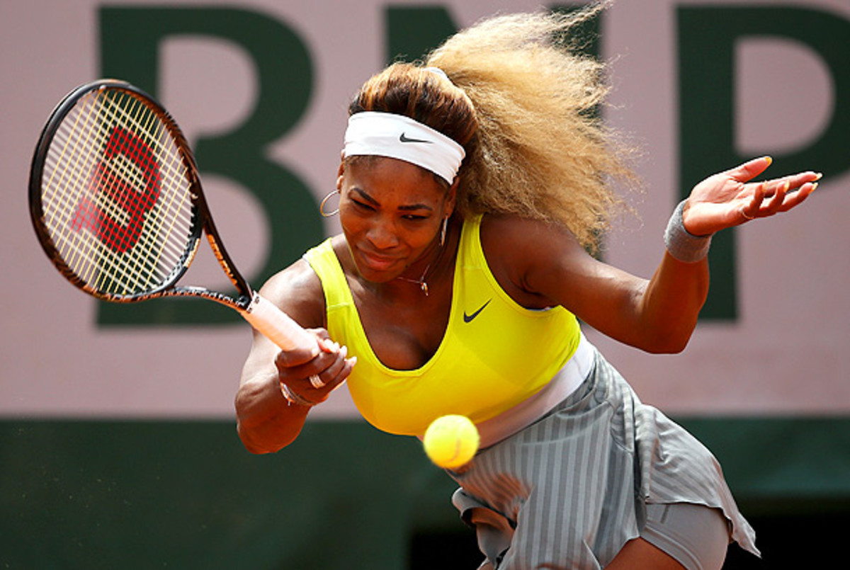 Serena Williams hasn't played since her shocking upset to Garbine Muguruza in round two of the French Open. (Clive Brunskill/Getty Images) 