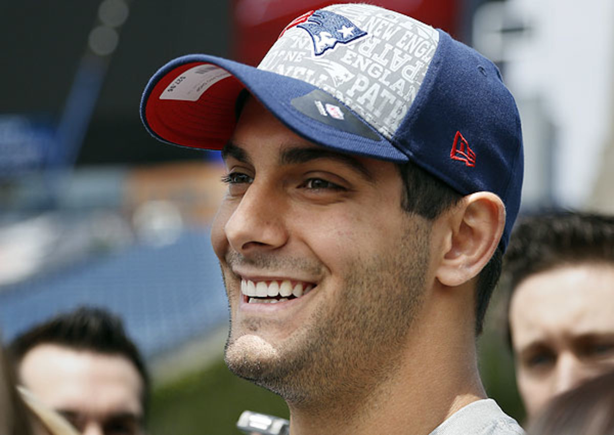 NFL draft: Jimmy Garoppolo's quarterback mentor shaped his throwing motion after Tom Brady's