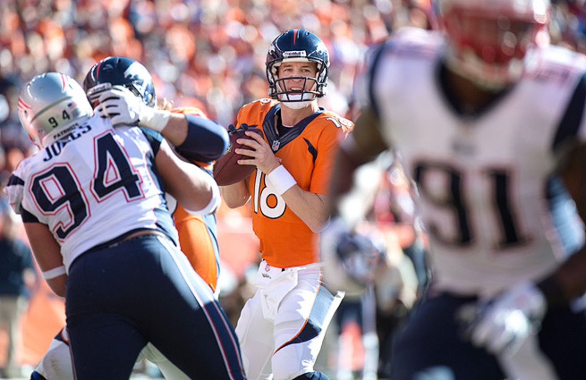 Peyton Manning will face the Seahawks in his third career trip to the Super Bowl.
