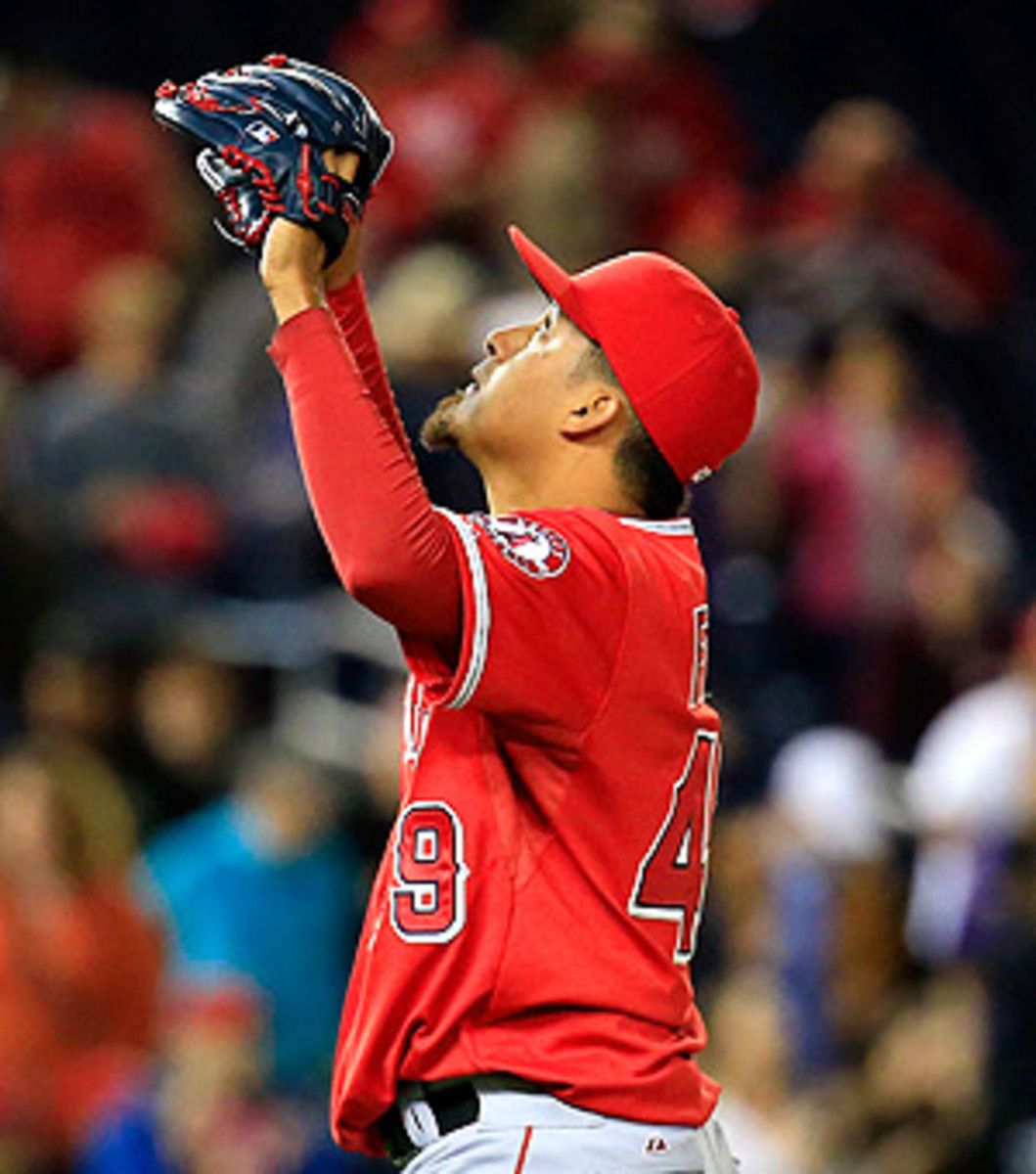 Ernesto Frieri converted his third save of the year, effectively winning back the closer position.