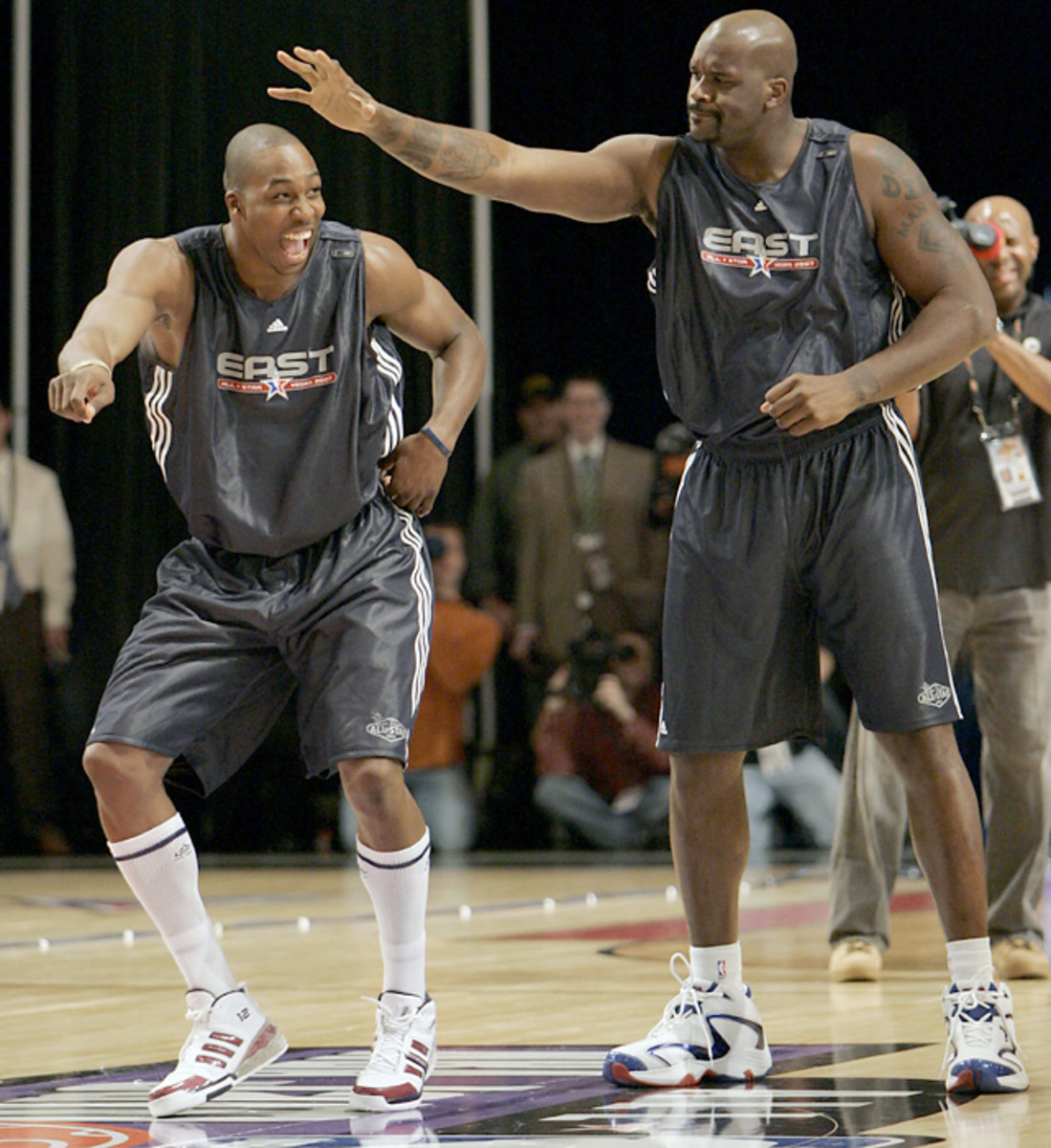 Dwight Howard and Shaquille O'Neal