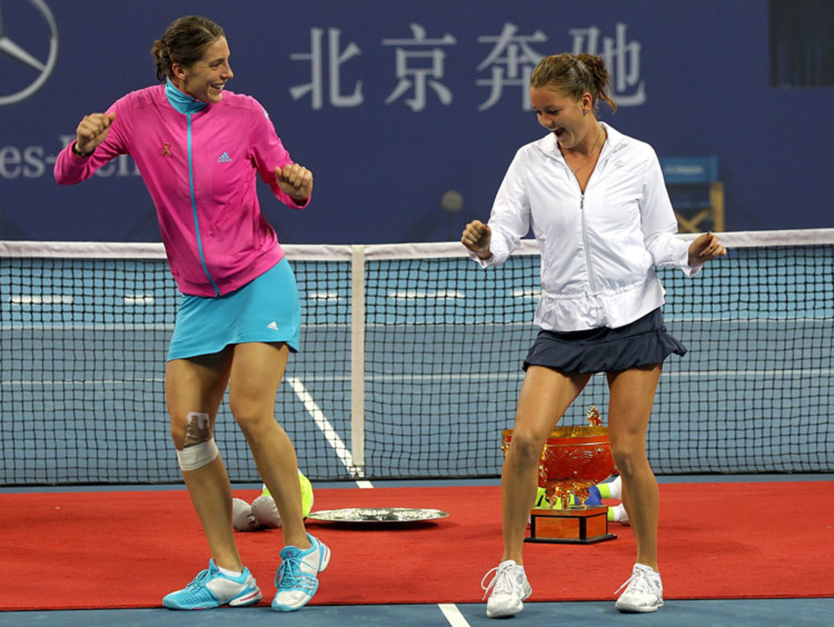 Andrea Petkovic and Agnieszka Radwanska