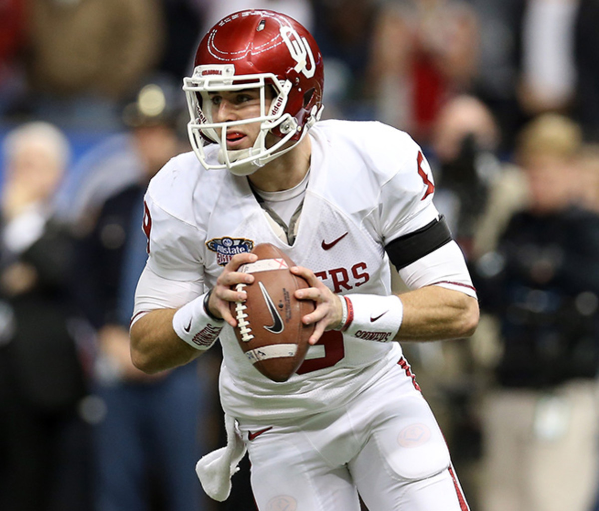Trevor Knight threw for four touchdowns to lead Oklahoma to an upset of Alabama in the Sugar Bowl.
