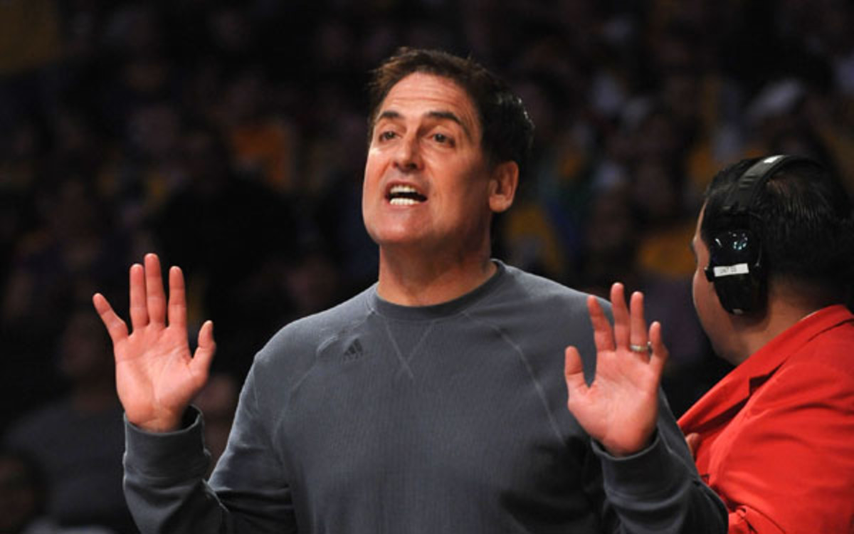 Mark Cuban's Dallas Mavericks are likely to trade their first-round pick. (Noah Graham/Getty Images)