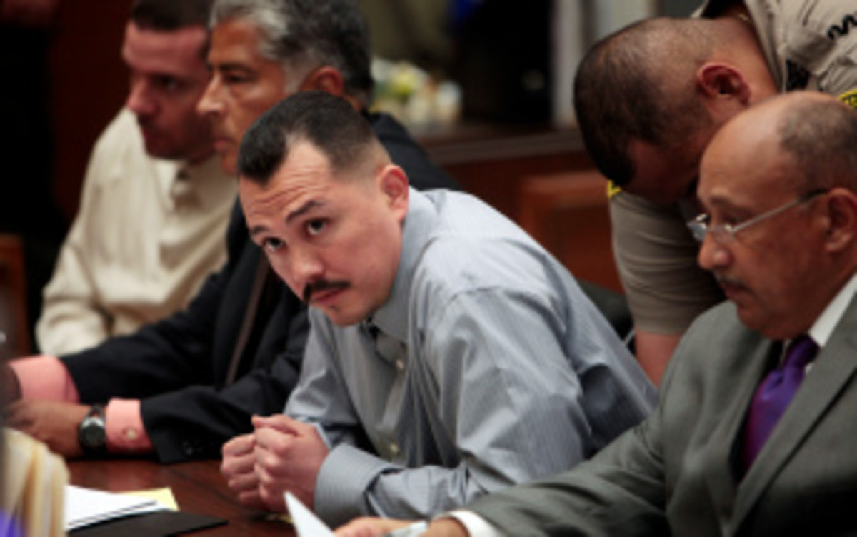 Louie Sanchez was the primary aggressor in the attack, according to a report citing court testimony. (AFP/Getty Images)