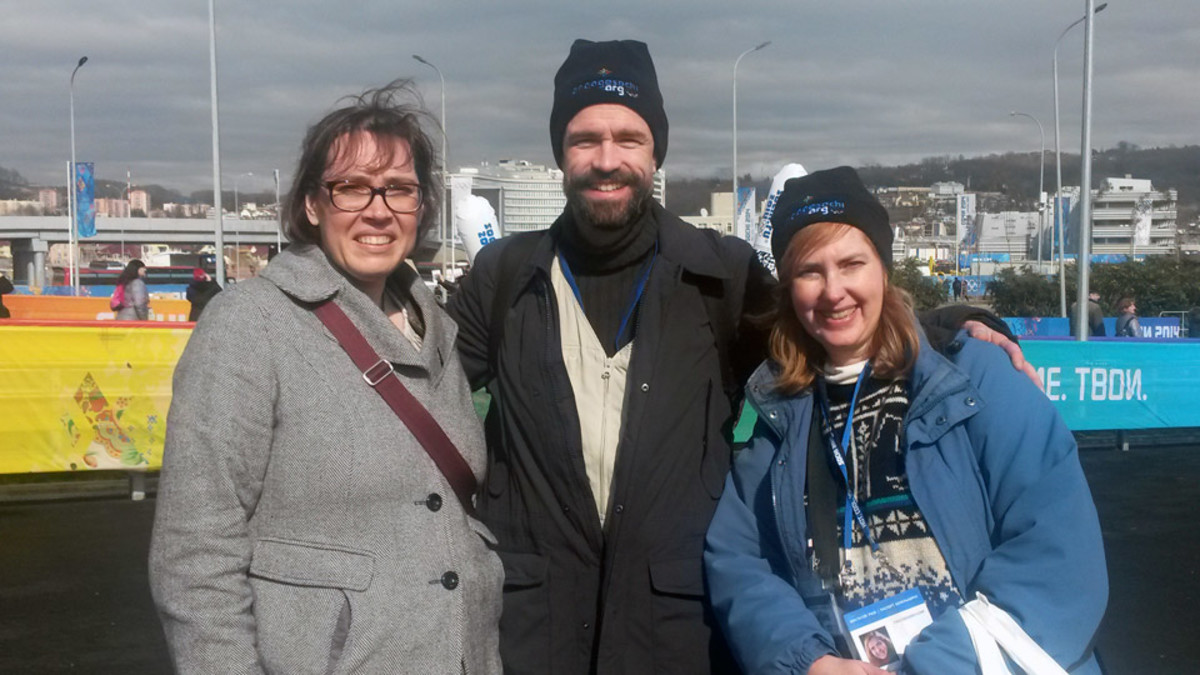 Americans Rich and Joyce Swingle and Liz Jennings were among those impressed with the Sochi venues.