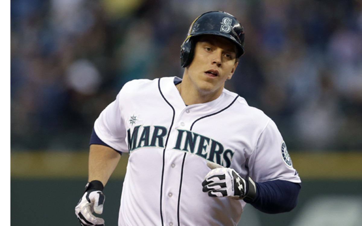 Mariners 1B Logan Morrison has appeared in 13 games this season. (AP Photo/Ted S. Warren)