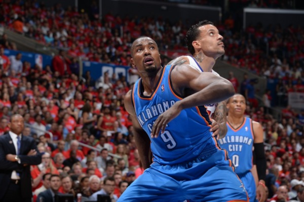 Thunder forward Serge Ibaka to miss rest of postseason with calf injury