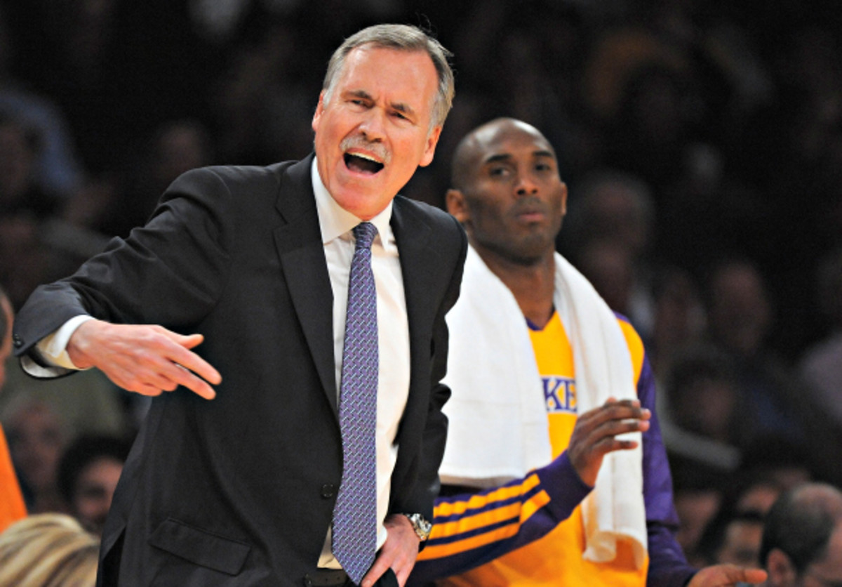 Mike D'Antoni resigned as head coach of the Lakers on Apr. 30. (Lisa Blumenfeld/Getty Images)