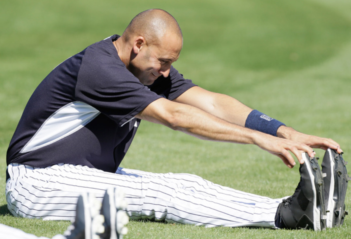 Issues with Derek Jeter's right ankle, calf and quadriceps limited him to 17 games in 2013.
