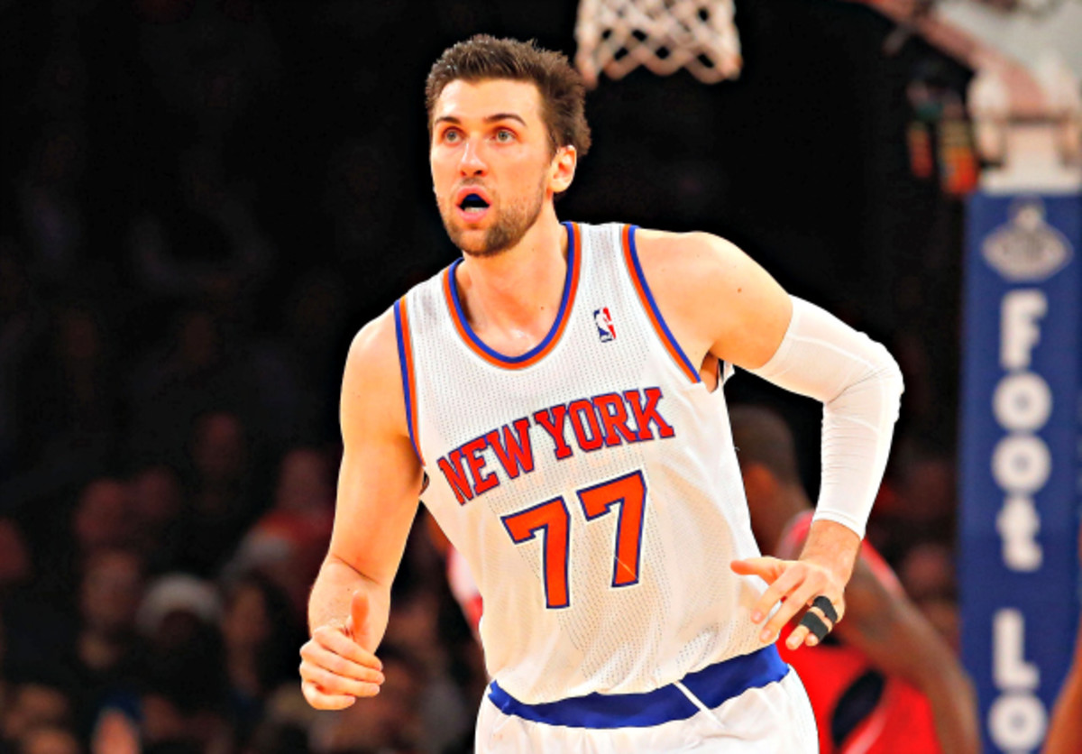 A rough season continues for Andrea Bargnani and the Knicks. (Jim McIsaac/Getty Images)