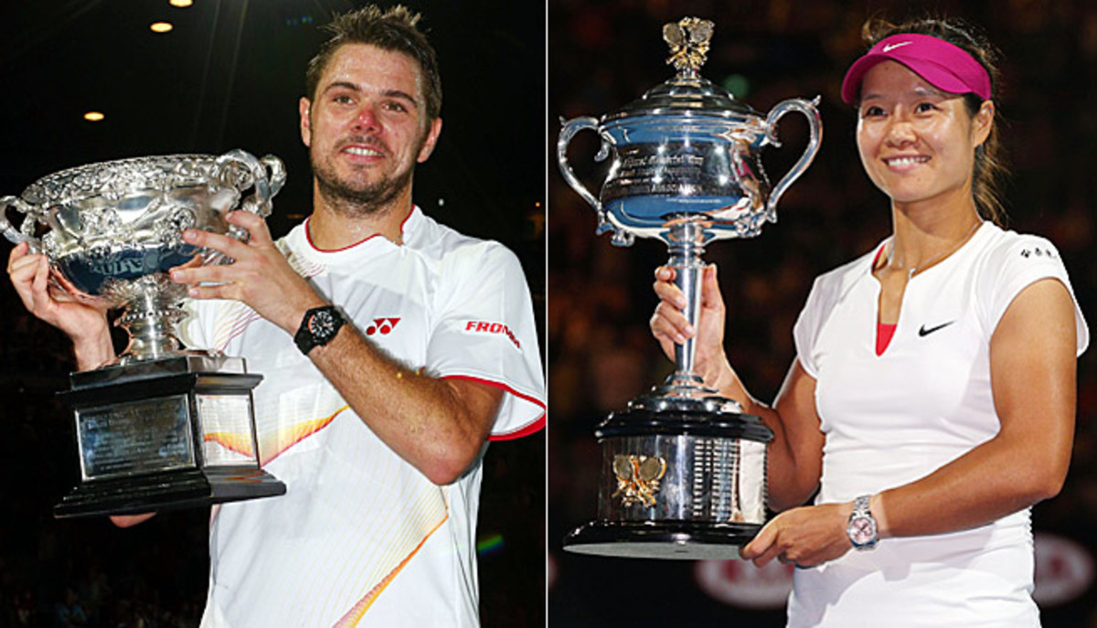 No. 8 Stanislas Wawrinka and No. 4 Li Na both won their first Australian Open titles.