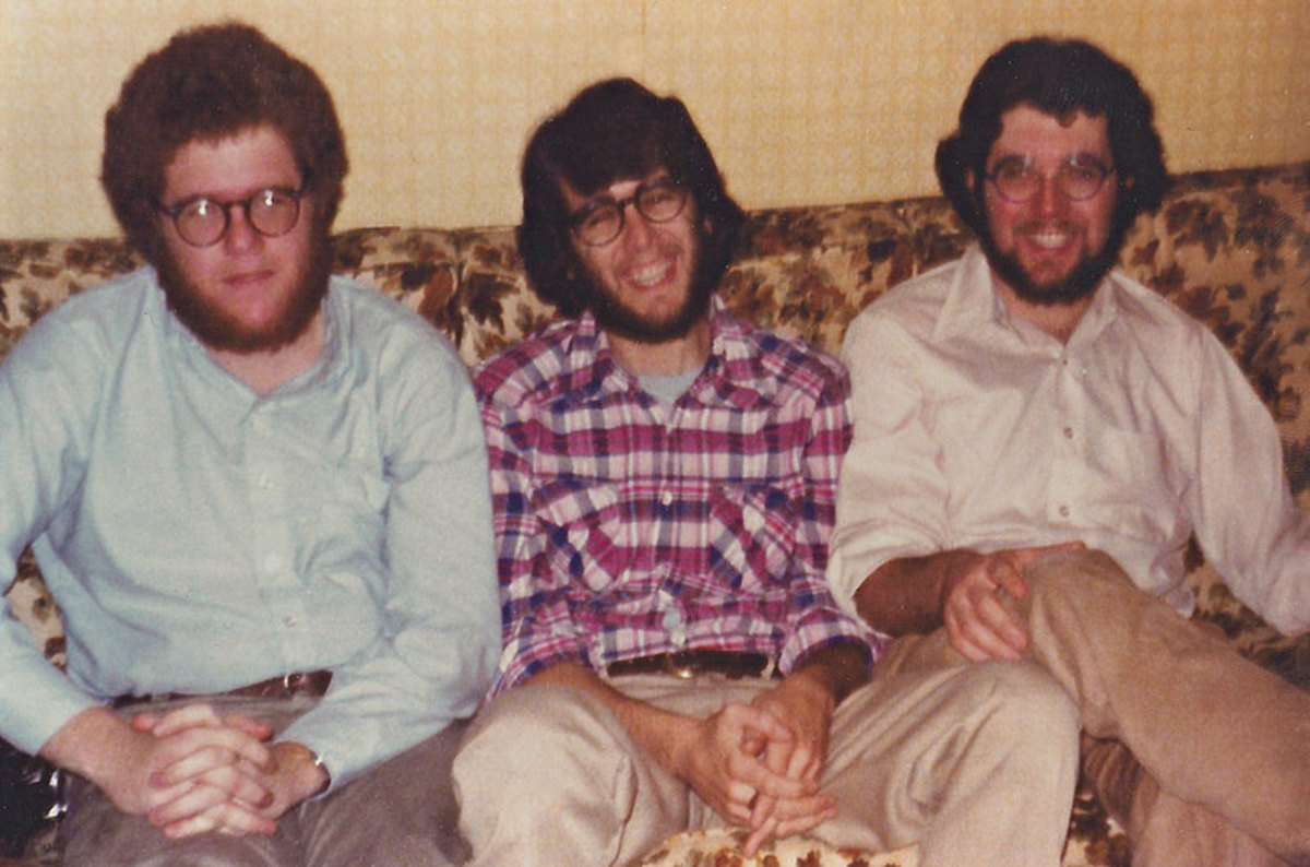 (Left to right) Peter King, with brothers Bob and Ken, in 1978. (Photo courtesy of the King family)