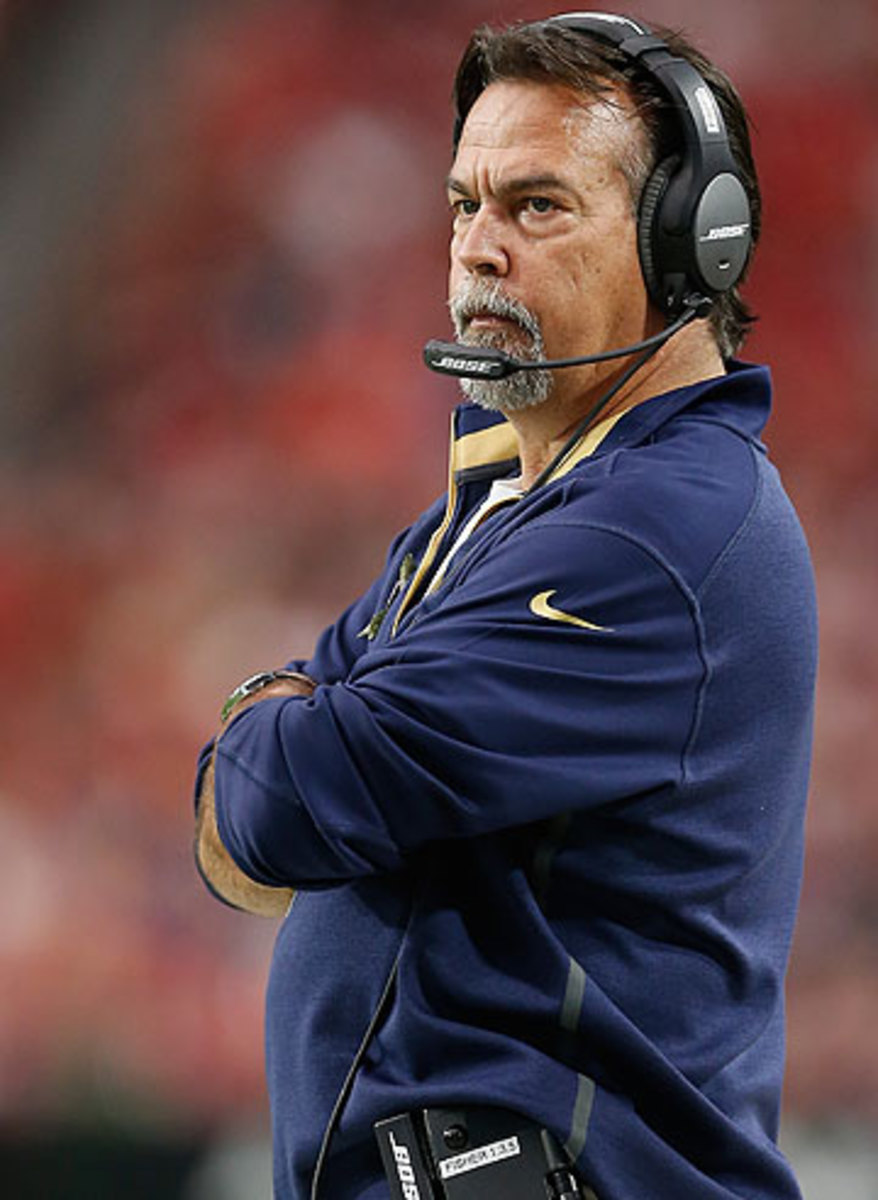 Three different quarterbacks have started for Jeff Fisher's Rams this season. (Christian Petersen/Getty Images)