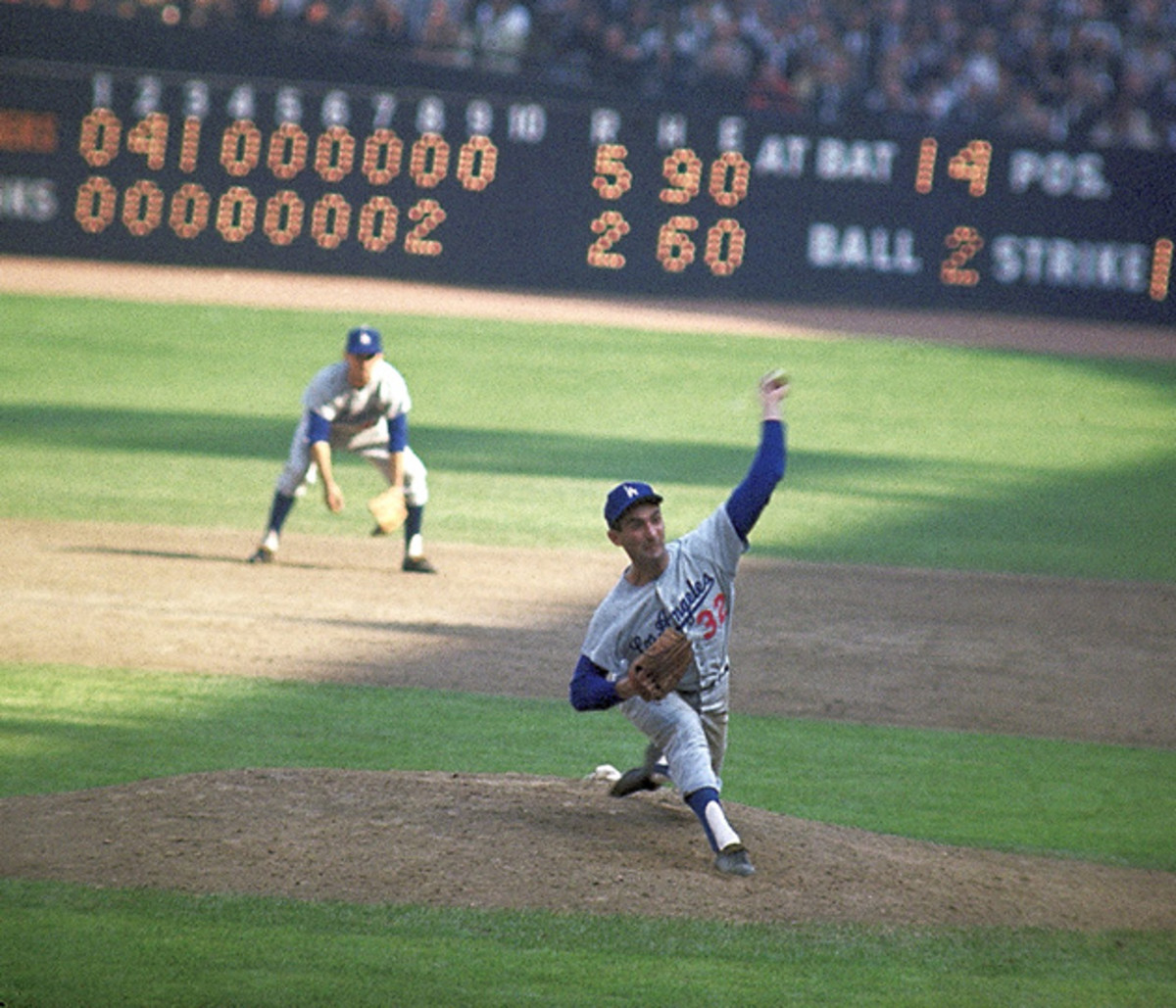 Sandy Koufax won World Series MVP honors in the Dodgers' 1963 victory over the Yankees.