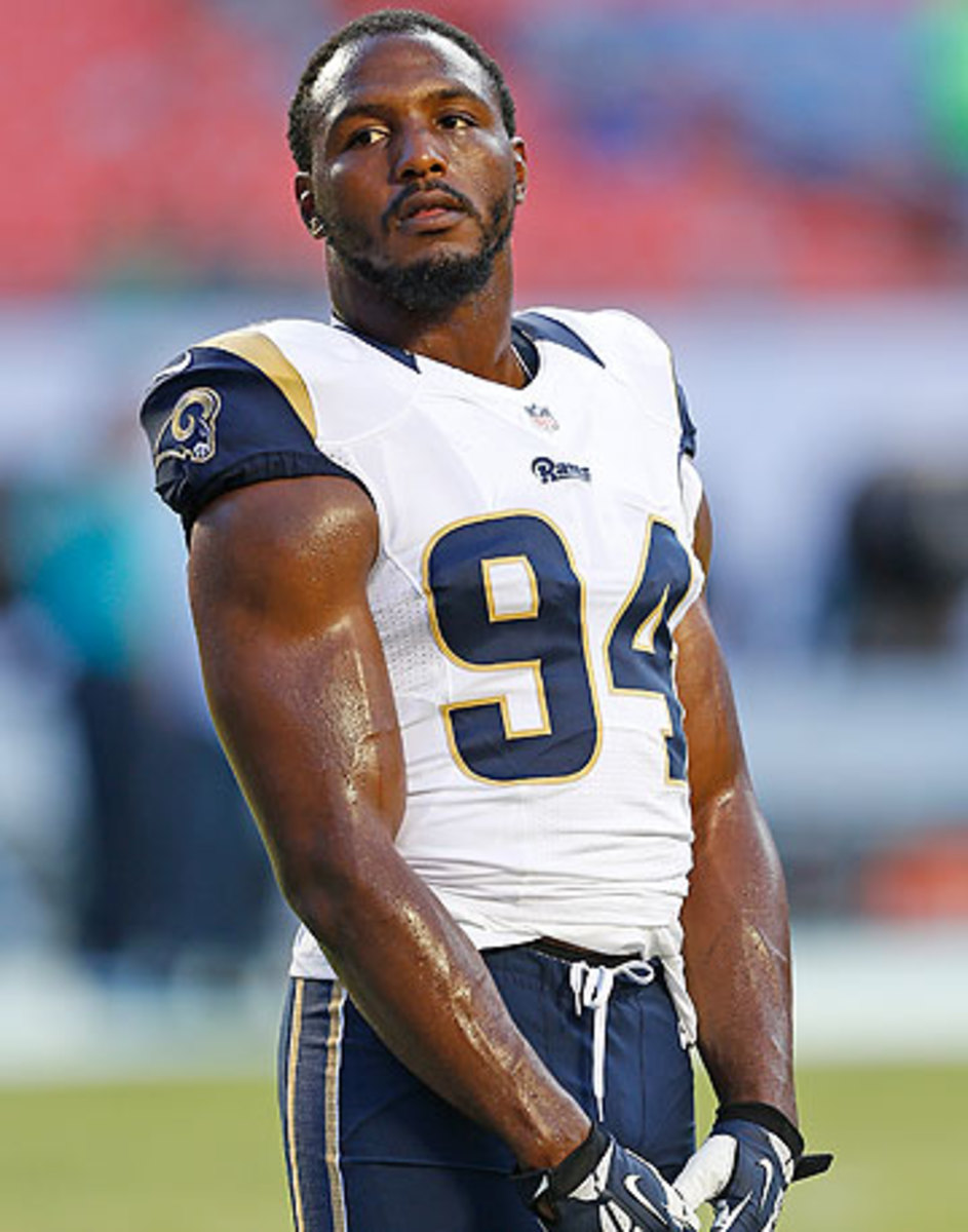 After a monster 2013 season, Robert Quinn mostly has been a bystander in 2014. (Joel Auerbach/Getty Images)
