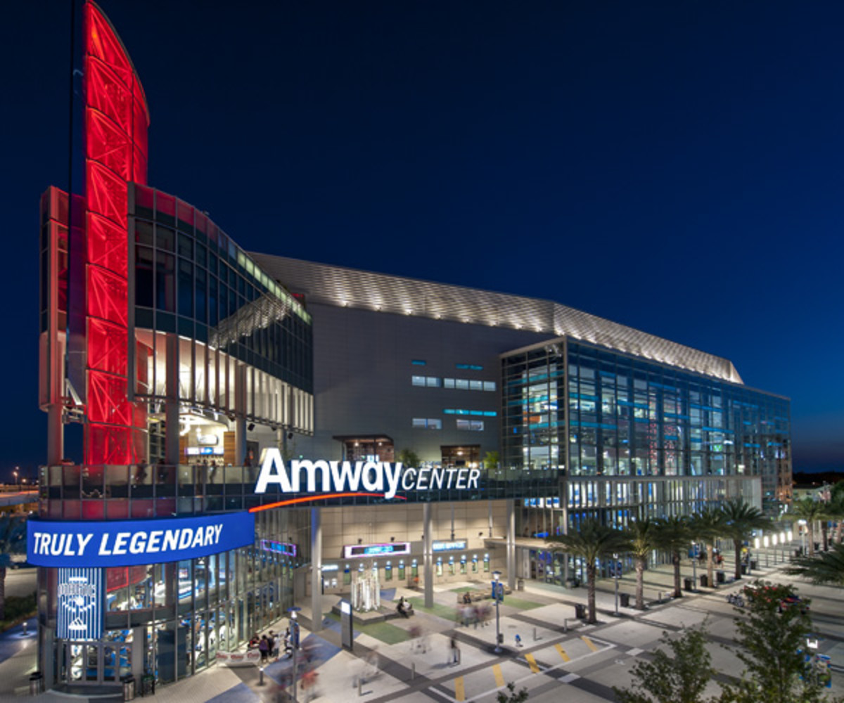 Amway Center (Photo by Fernandp Medina/NBAE via Getty Images).