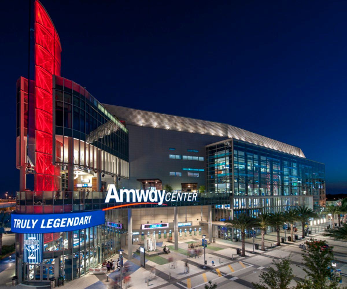 Amway Center (Photo by Fernandp Medina/NBAE via Getty Images).