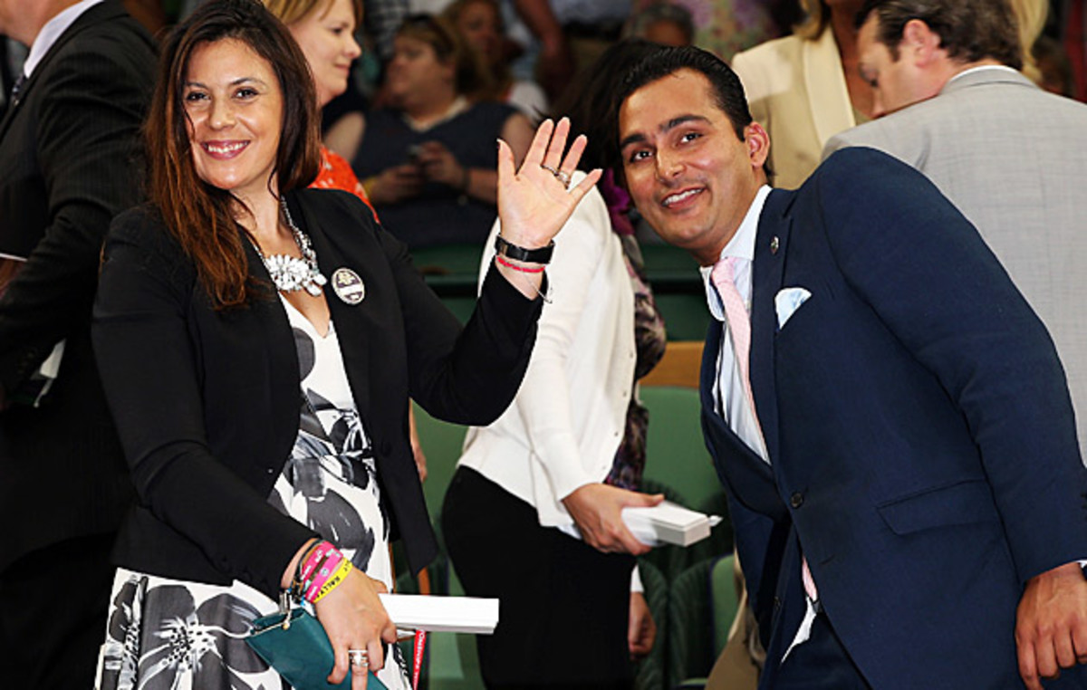 Marion Bartoli, the 2013 champion, attended Wimbledon as a spectator.