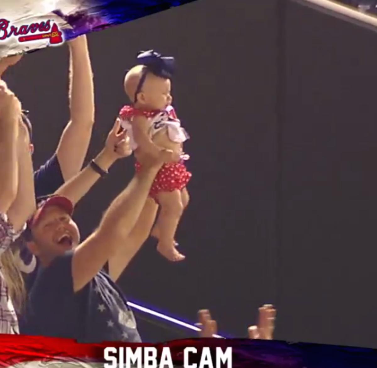 Atlanta Braves' new 'Simba cam' is an infinitely more adorable spin on the  'kiss cam