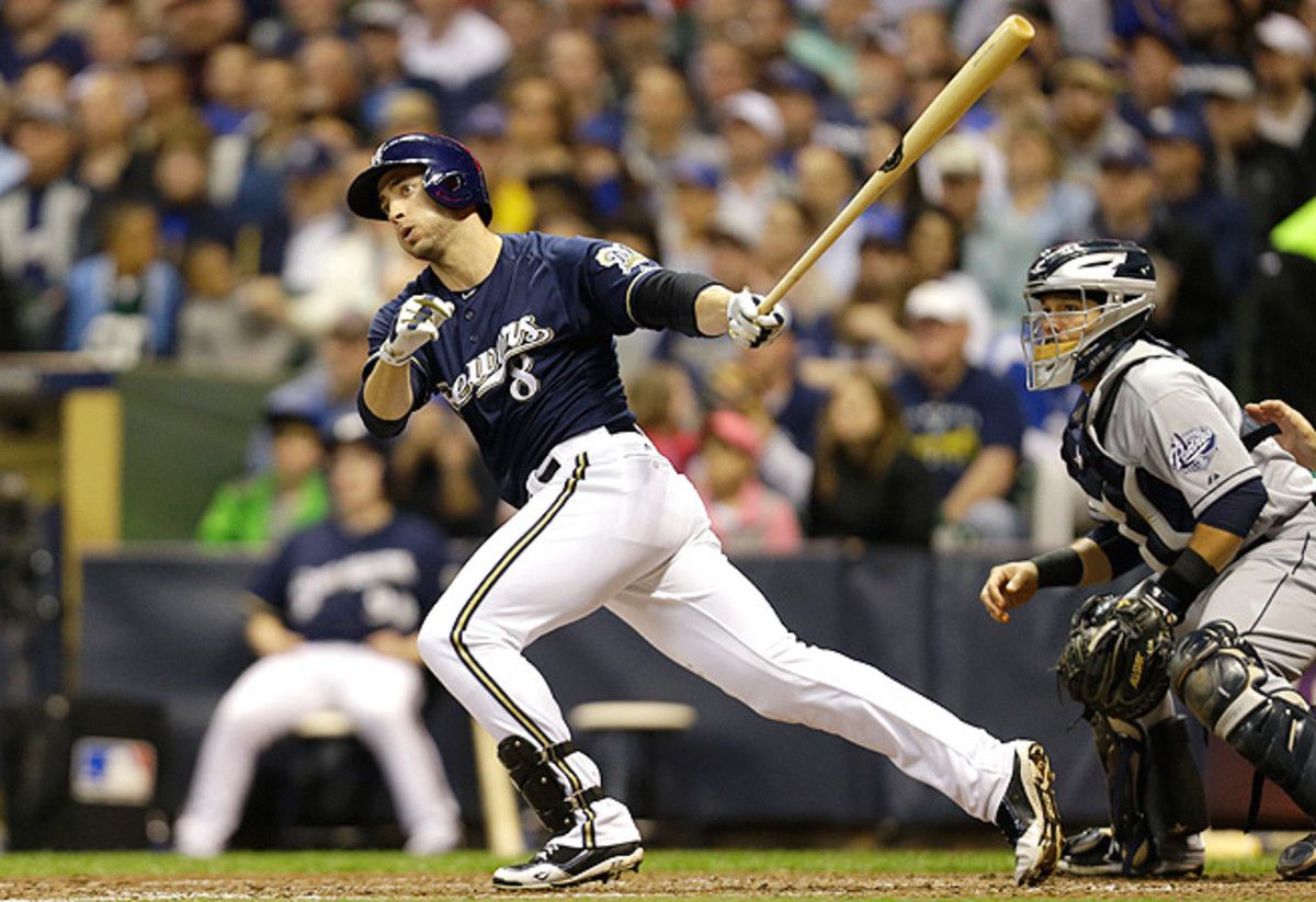 Before he hit the DL with a strained oblique, Ryan Braun was hitting .318 with six homers and 18 RBI.
