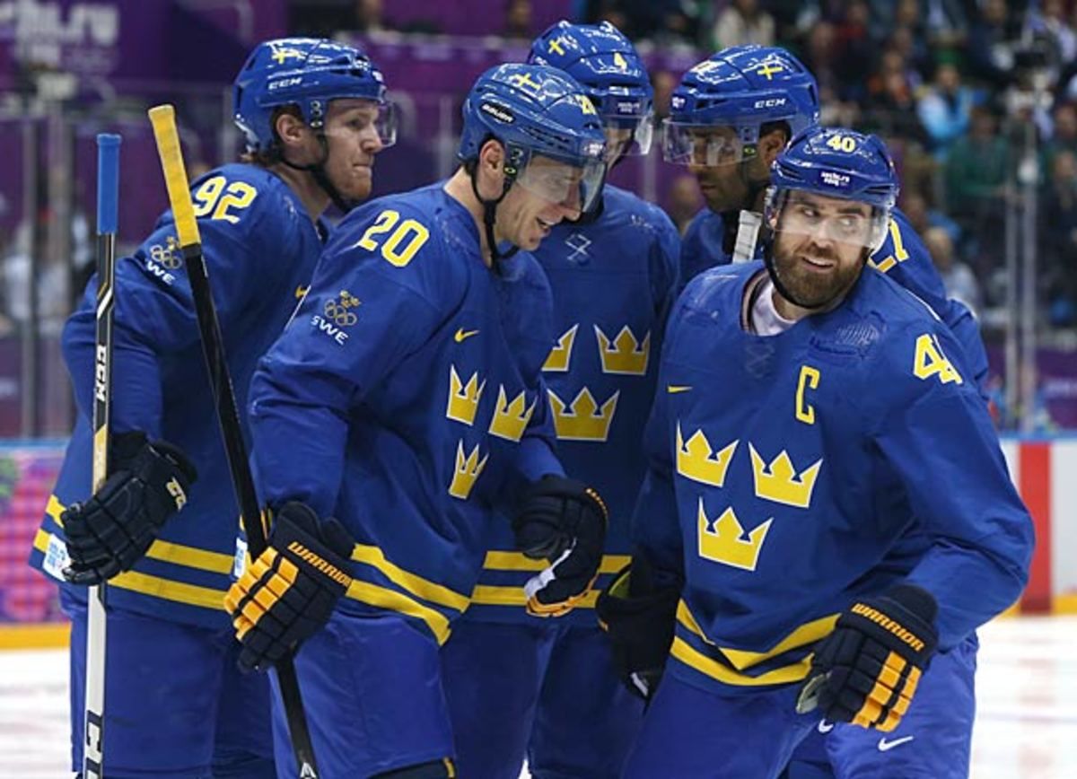 Henrik Zetterberg and Team Sweden at Sochi Winter Olympics