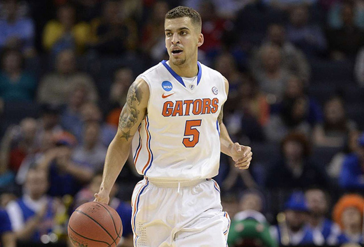 Florida's Scottie Wilbekin only scored 13 points, but he came up big when the Gators needed it most. 