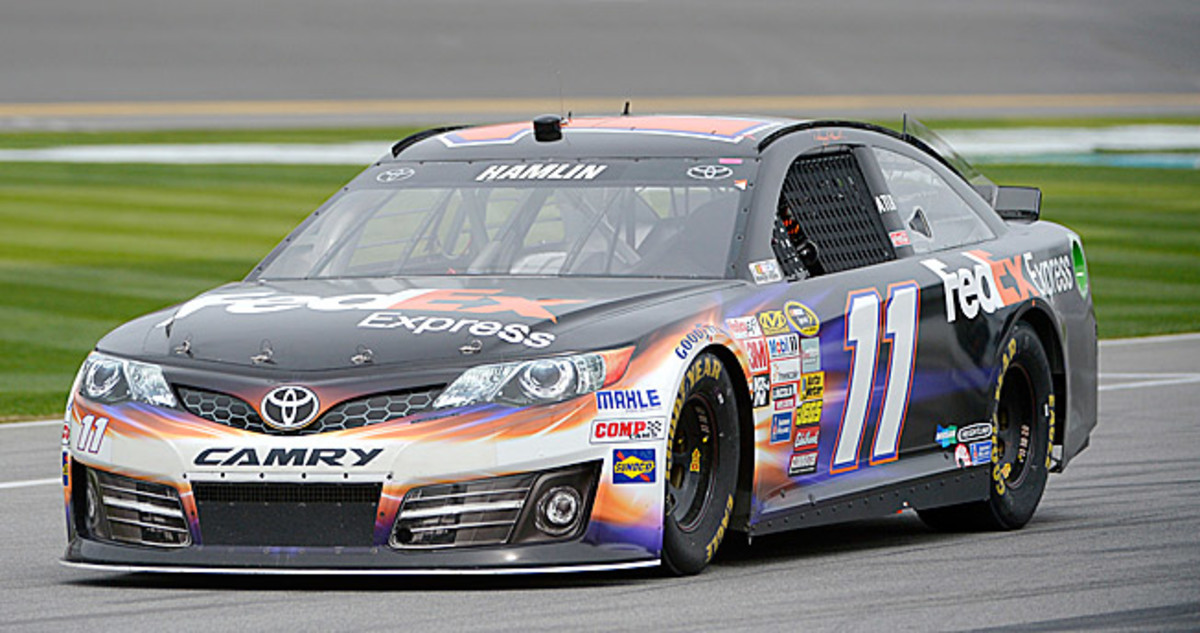 Celebrity shootout host Denny Hamlin is offering fans a chance to display their names on his car.